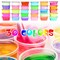 Slime Supplies Kit, 135 Pack Slime Making Kit 30 Crystal Slime, Glitter Jars, Charms, Sugar Paper, Foam Beads, Fishbowl Beads, Toy Cups, Slices, Air Dry Clay and Tools for Kids Girls by WINLIP